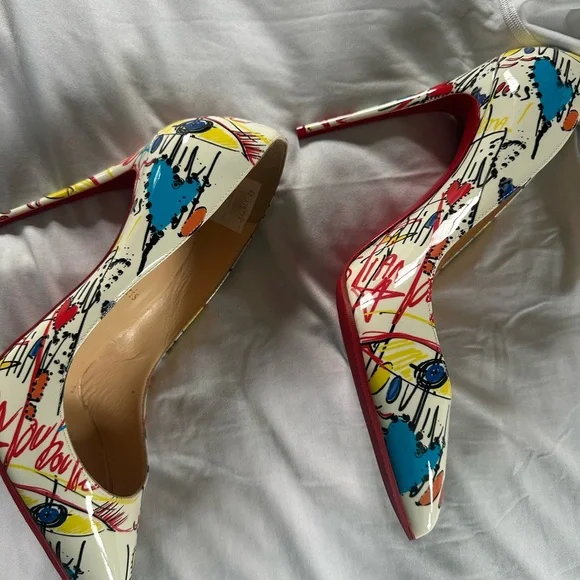 Christian Louboutin Multicolor Graffiti Women's Pumps - Picture 3 of 4